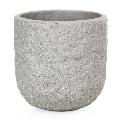 Granite-Light Kvetináč okrúhly s odtokovým otvorom, 37 x 37 cm