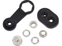 Súprava ôk pre lankové tiahla, sivá, mosadz, pr. 11,5 mm Súprava ôk pre lankové tiahla, sivá, mosadz, pr. 11,5 mm