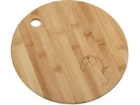 Fackelmann Doska na krájanie z bambusu Tropical okrúhla 24 cm x 1 cm