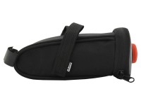 Compass Taška na bicykel pod sedlo so zadným LED svetlom 8,5 x 18 x 8 cm