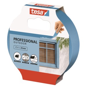 Tesa Professional Outdoor Maskovacia páska, 25 m x 25 mm, pre vonkajšie použitie.