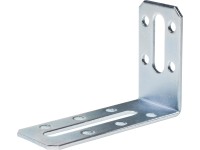Spojovací uholník s pozdĺžnym otvorom pozinkovaný 80 mm x 55 mm x 30 mm