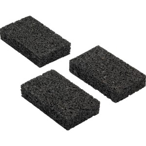 Čierne podložky (48 ks) pre terasovú konštrukciu, 9x6x0,8 cm, pre ochranu dreva.