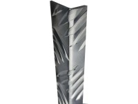 Arcansas L-Profil prírodný hliník s razbou Check design 50 x 30 x 1,5 x 2000 mm