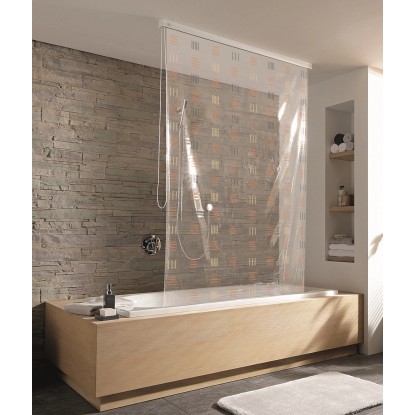 Kleine Wolke Sprchová roleta pre prázdnu kazetu meď 128 x 240 cm