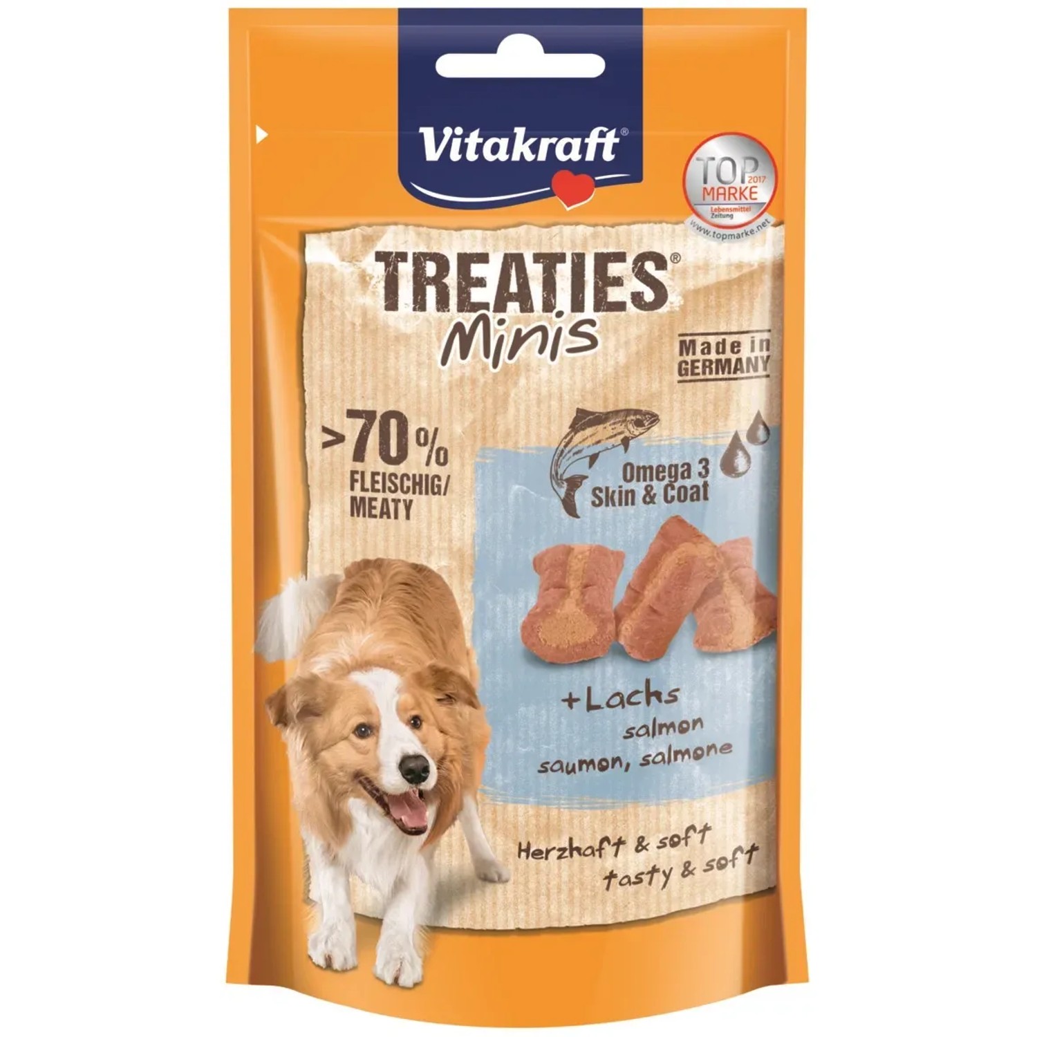 E-shop Vitakraft Pochúťka pre psov Treaties Minis losos 48 g