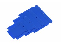 LUX-TOOLS Japonská špachtľa plastová 50, 75, 100, 120 mm (4 ks)