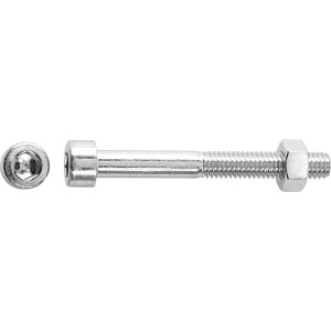 Závitová skrutka s valcovou hlavou SW6 bielo pozinkovaná M8 x 40 mm, 5 ks+matica