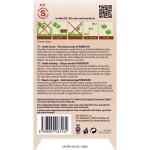 GardenSeed Premium Semienka Jedlé kvety - Nevädza modrá