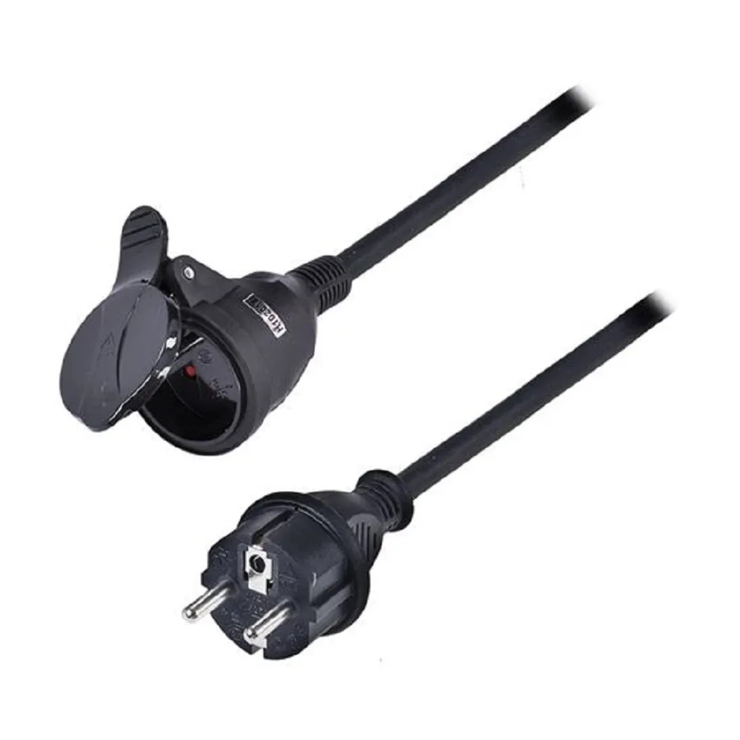 E-shop SOLIGHT Predlžovací prívod IP44, 1 zásuvka, 3x1,5mm2, čierna, 30 m