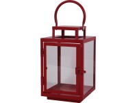 Lampáš kovový červený