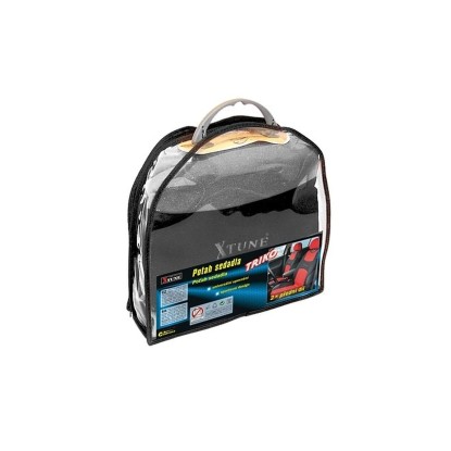 COMPASS Poťah sedadla TRIKO predné, 2 ks tmavo sivý