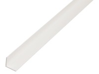 GAH Alberts Uhlový profil, rovnor., plast, biela, 15 x 15 x 2600 mm, hr. 1,2 mm