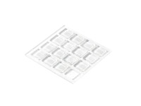 Hettich Samolepiace dverné zarážky, transparentné, 10 x 10 x 2 mm, 16 ks