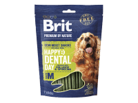 Brit Maškrta pre psov Premium by Nature Dog Dental Snacks M