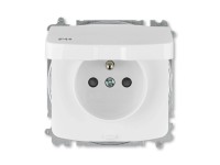 ABB 1násobná zásuvka s krytom TANGO 6619A-A06997 B biela 42 x 73,8 x 73,8 mm