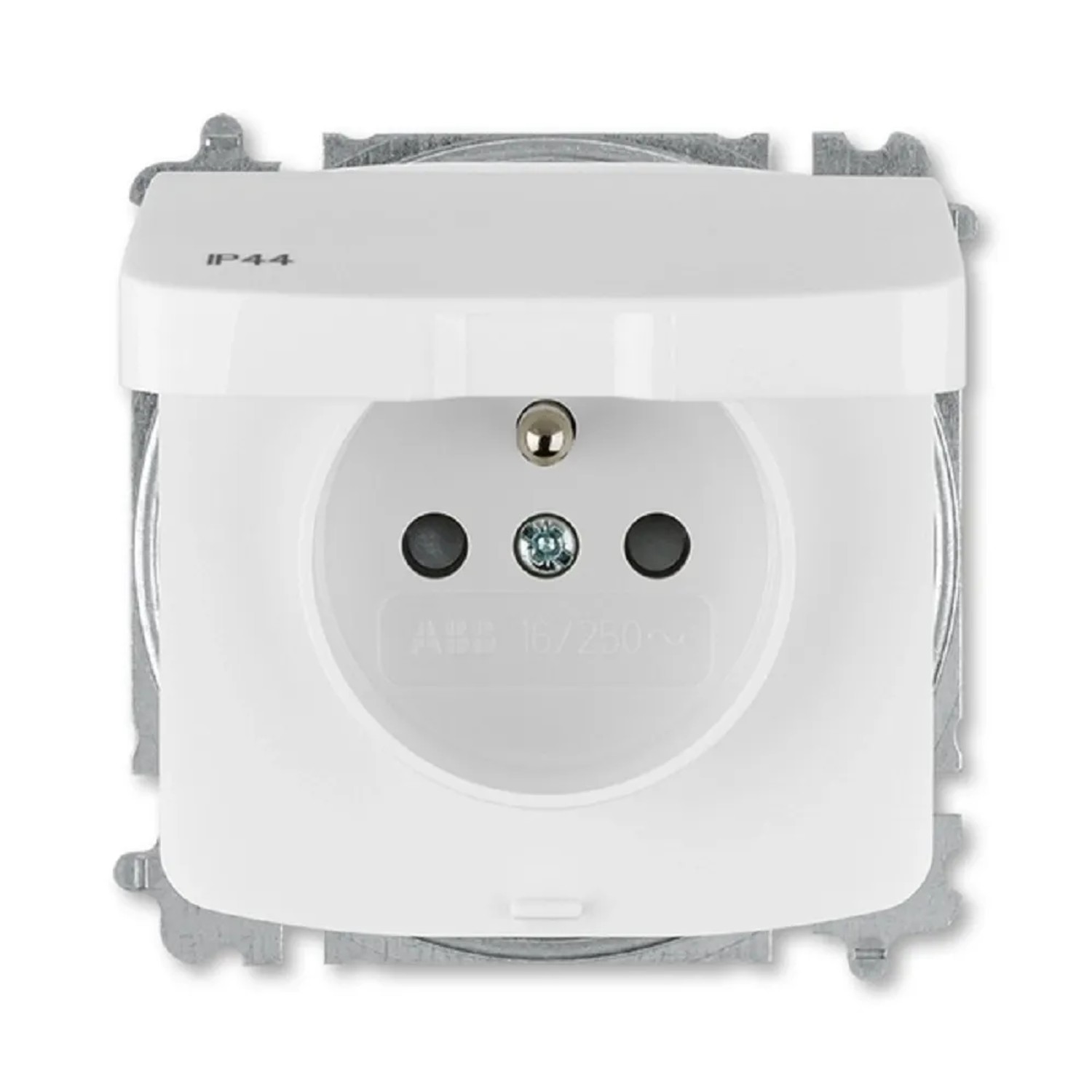E-shop ABB 1násobná zásuvka s krytom TANGO 6619A-A06997 B biela 42 x 73,8 x 73,8 mm