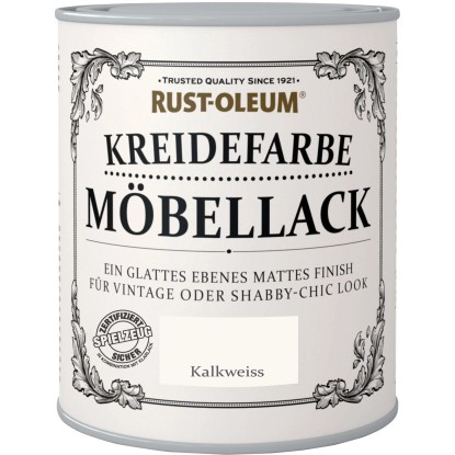 Rust-Oleum Kriedová farba na nábytok, kriedová biela matná, 750 ml