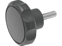 Hviezdicová skrutka M10 x 20 mm bielo pozinkovaná/čierna - na váhu Hviezdicová skrutka M10 x 20 mm bielo pozinkovaná/čierna - na váhu