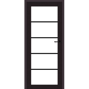 Voster Rámové bezfalcové interiér. dvere LOFT 80, f. Platinum, čierna mat, 80 Ľ