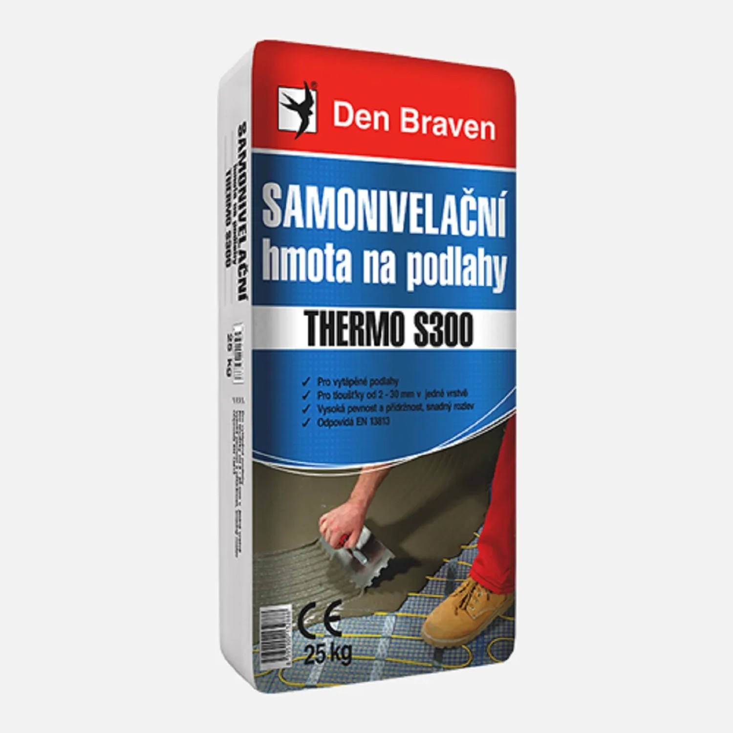 E-shop Den Braven Samonivelačná hmota na podlahy THERMO S300, 25 kg
