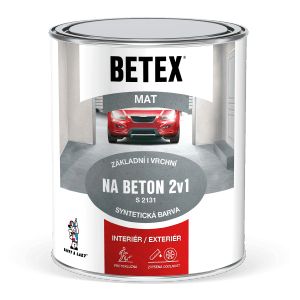 Betex 2v1 farba na betón, matná, pre interiér a exteriér. Farba na betónové povrchy.
