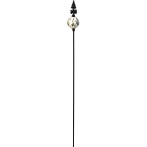 Záhradný zapichovák s keramickou guľou (71 cm) ako dekorácia do záhrady.