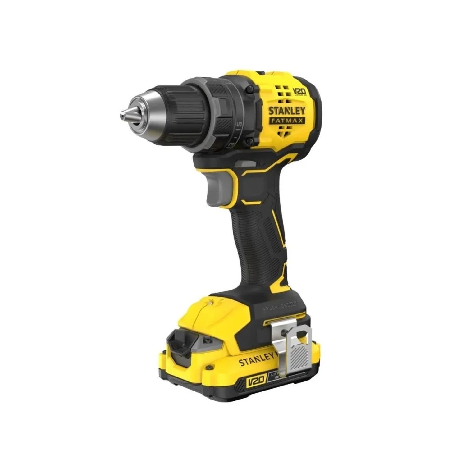 E-shop STANLEY Bezuhlíková aku vŕtačka SFMCD714D1T-QW (1x2.0 Ah + nabíjačka + kufor)