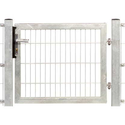 Jednokrídlová brána Premium zo zváraného pletiva pozinkovaná, rám 100 x 100 cm