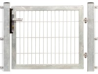 Jednokrídlová brána Premium zo zváraného pletiva pozinkovaná, rám 80 x 100 cm