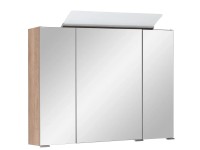 A-Interiéry Zrkadlová skrinka s LED osvetlením Felipe 80 ZS, dub country