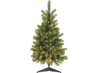 VLC Umelý vianočný stromček jedľa NAGANO zelená, 40xLED, 175xvetva, pr. 45x90 cm