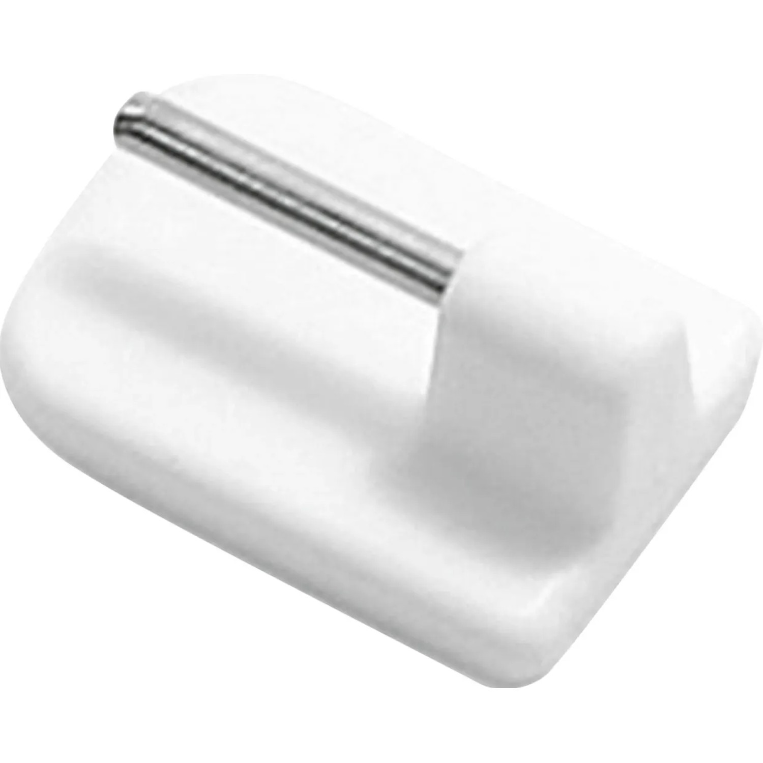 E-shop Gardinia Lepiaci hák pre vitrážovú tyč výška 11 mm biely, 4 ks