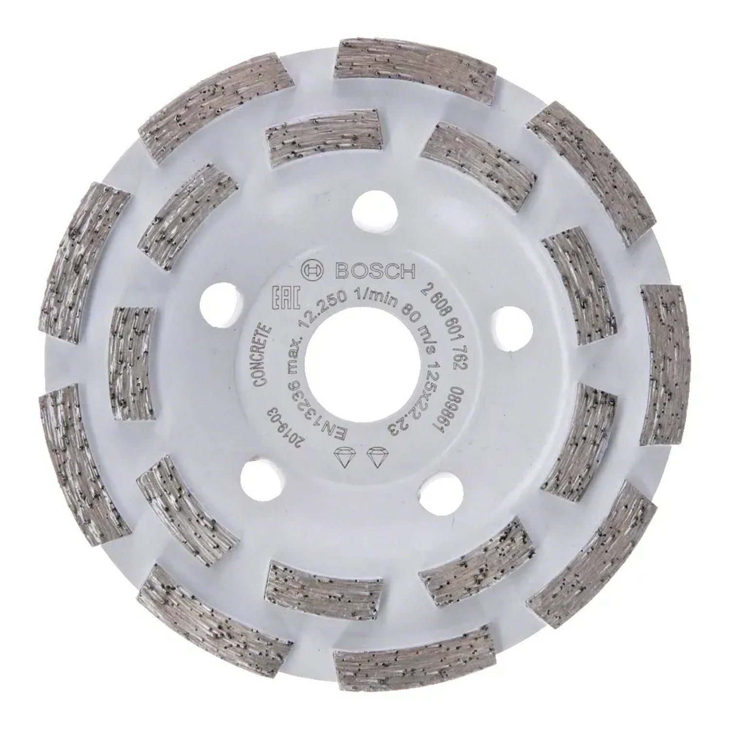 E-shop Bosch Diamantový hrncový kotúč Expert for Concrete, 18 seg., 125 x 22,23 x 5 mm