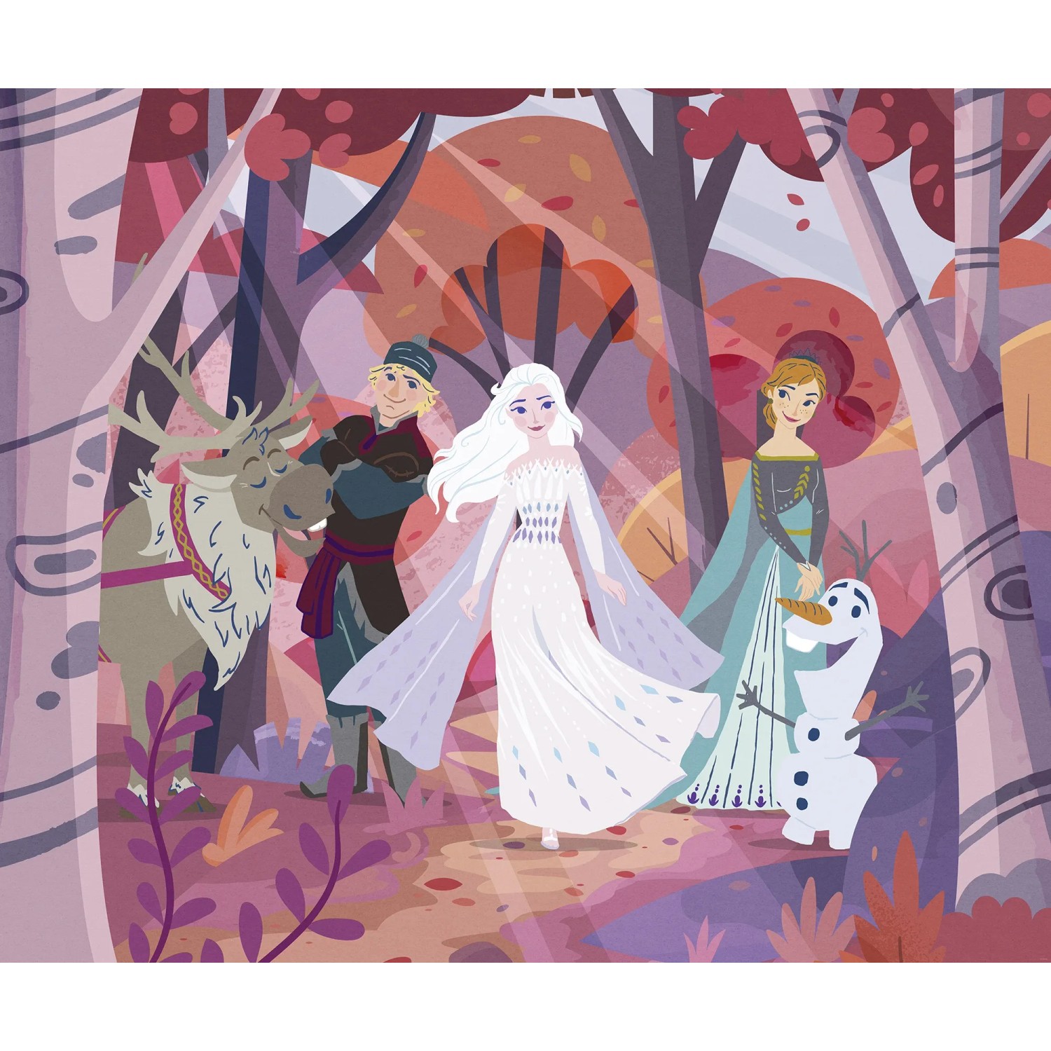 E-shop Komar Vliesová fototapeta Disney Frozen Forest Friendship 300 x 250 cm