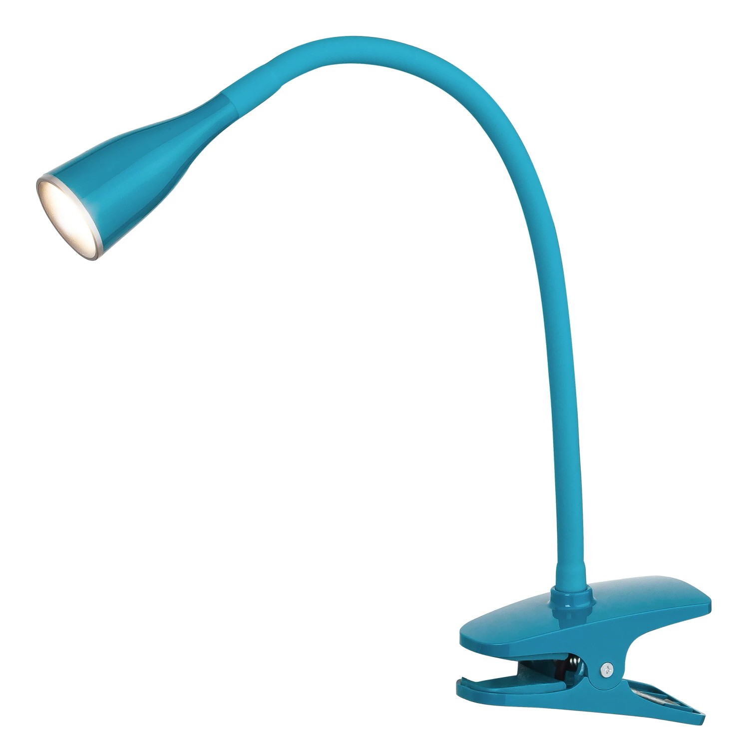 E-shop Rabalux Pripínacia stolná lampa Jeff, 4,5 W, 330 lm, 3000 K, modrá, 13 x 35 cm