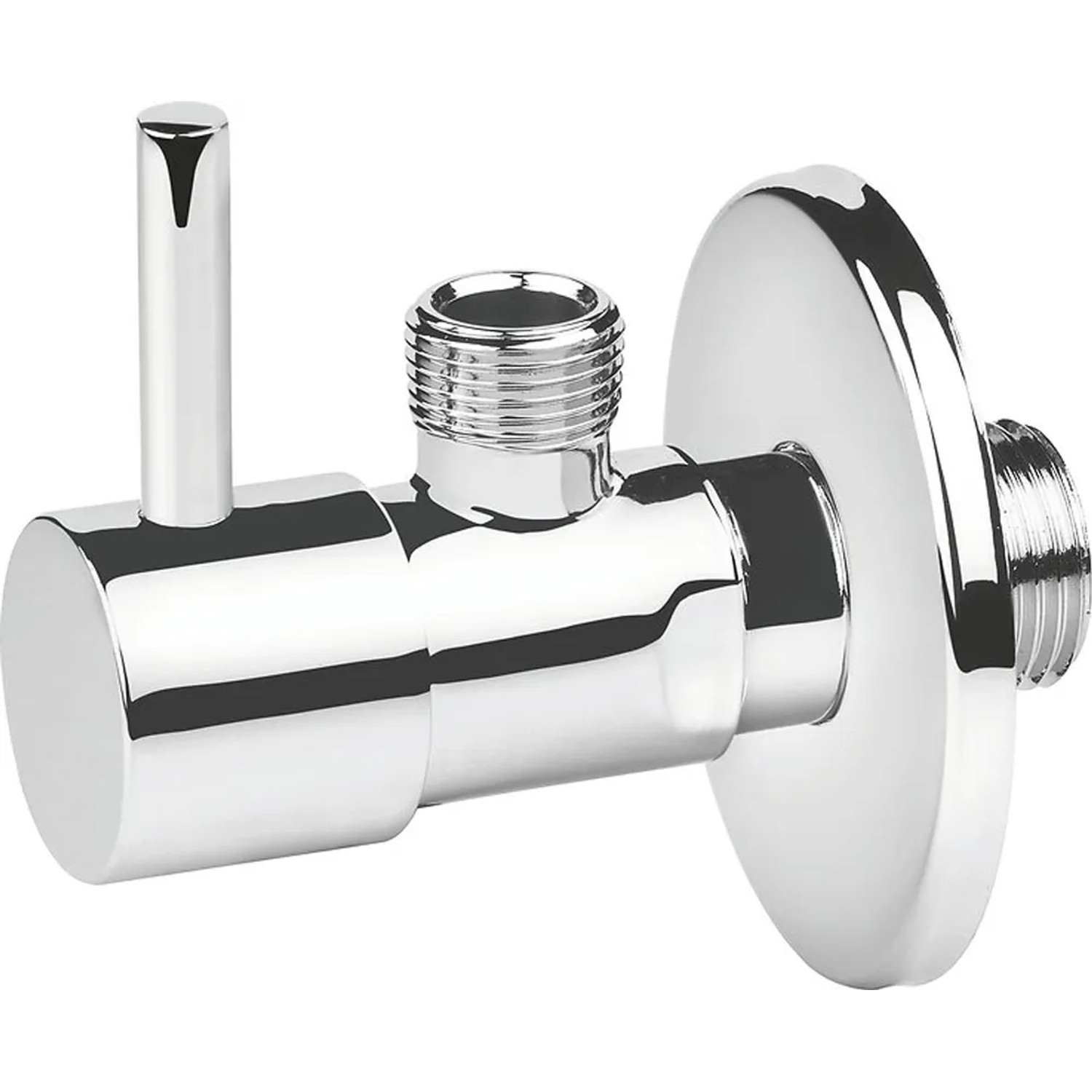 E-shop baliv Dizajnový rohový ventil EV-3410 s páčkou, chróm, 1/2" x 3/8"