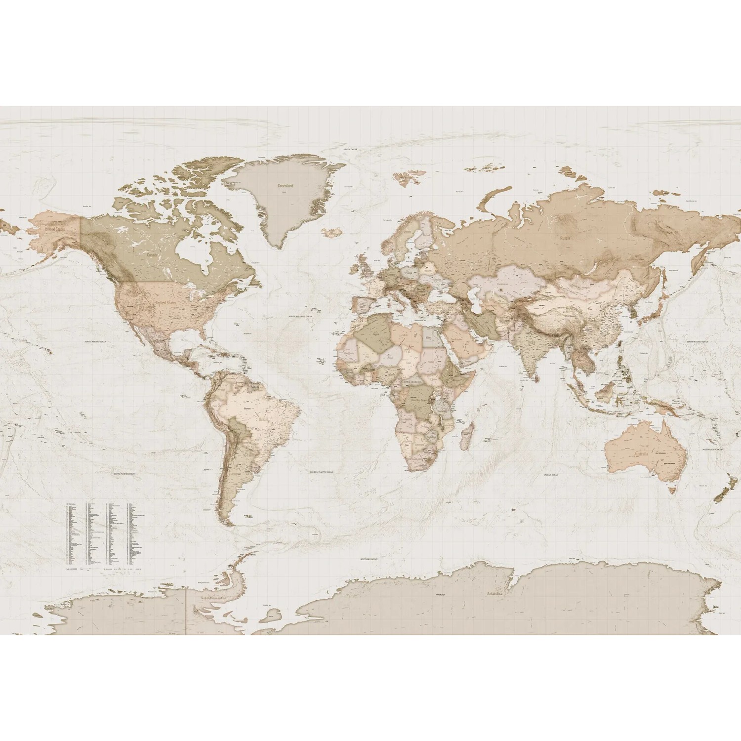 E-shop Komar Vliesová fototapeta Earth Map 350 x 250 cm