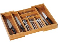 KESPER Nastaviteľný príborník bambusový 5 x 35-58 x 43 cm KESPER Nastaviteľný príborník bambusový 5 x 35-58 x 43 cm