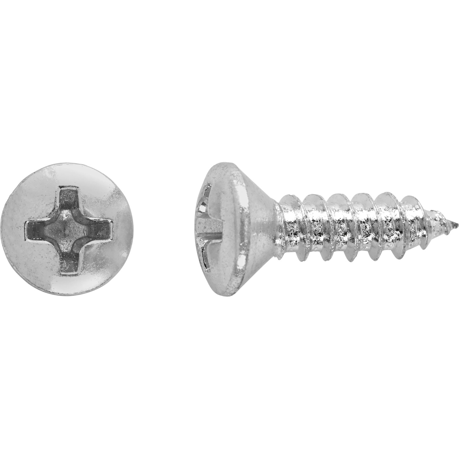 E-shop Skrutky do plechu so šošovk. hlavou PH2 plný závit pozink. oceľ 3,5x16 mm, 12ks