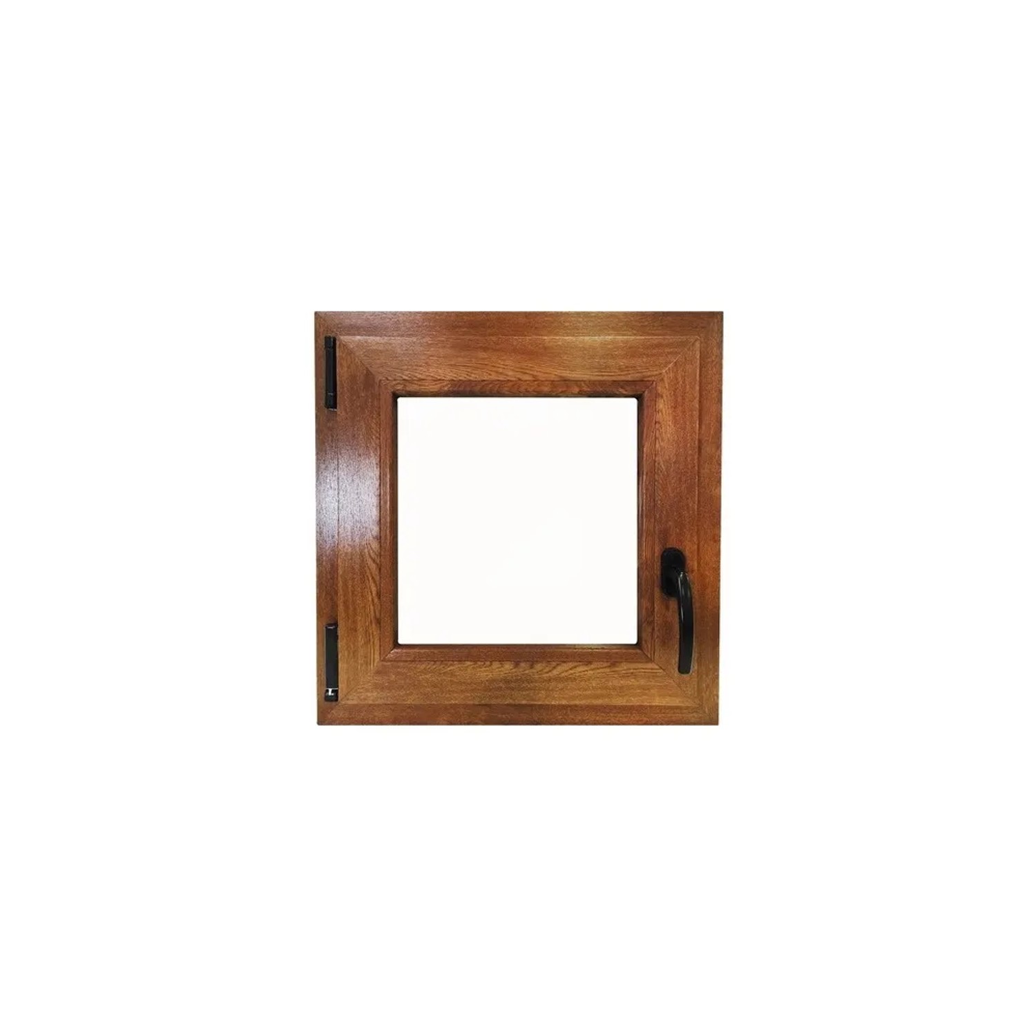 E-shop TeraGlass Okno plastové 4-komorové, 2-sklo, zlatý dub, 1200 x 1200 x 60 mm, Ľ
