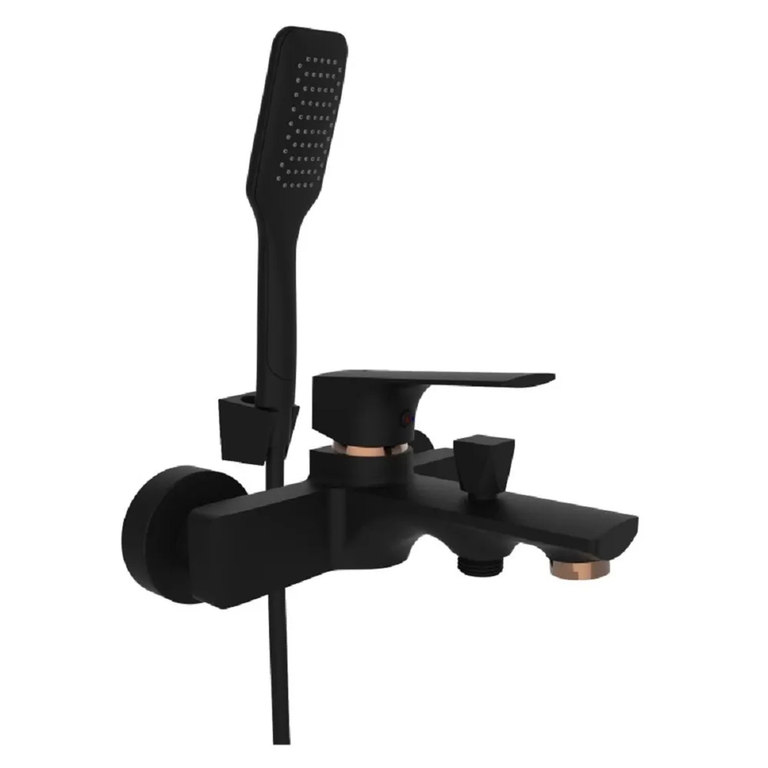 E-shop Rubineta Nást. vaňová batéria Modena-10/K s príslušenstvom, 150 mm, čier./zlat.