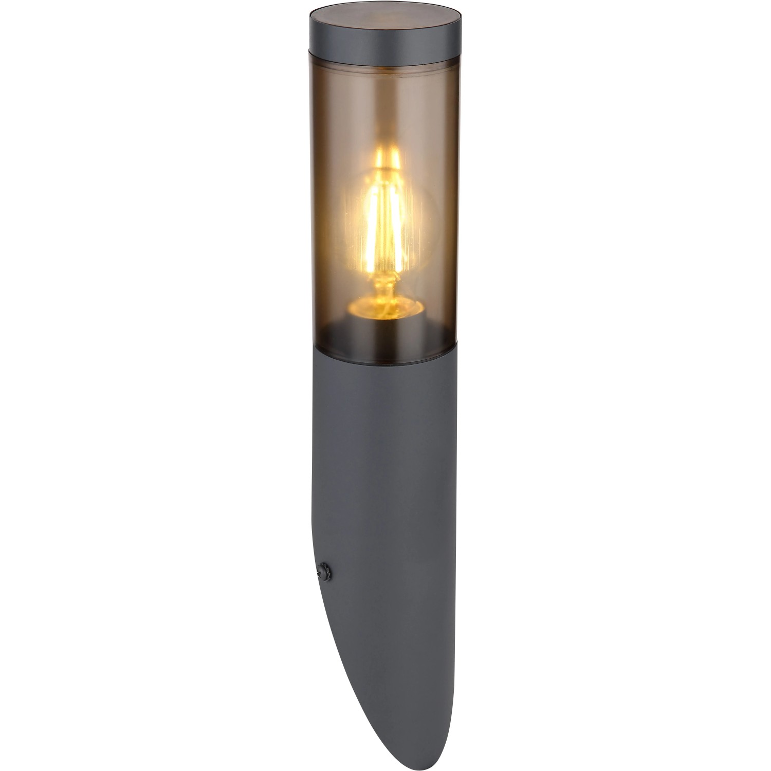 E-shop GLOBO Vonkajšie svietidlo BOSTON dymová E27 23 W pr. 76 x 410 mm