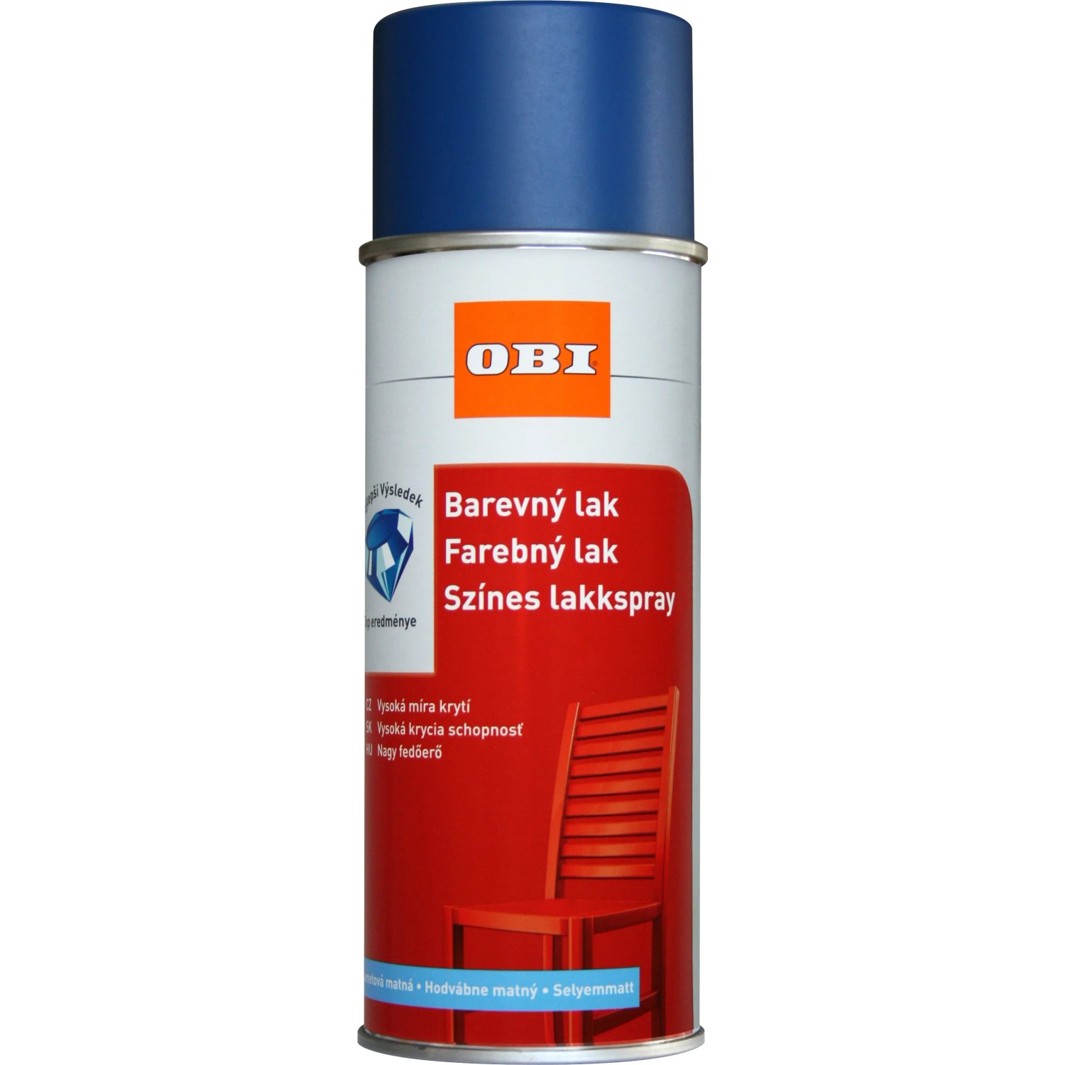 E-shop OBI Lak v spreji hodvábne matný RAL 5010 enziánová modrá 400 ml