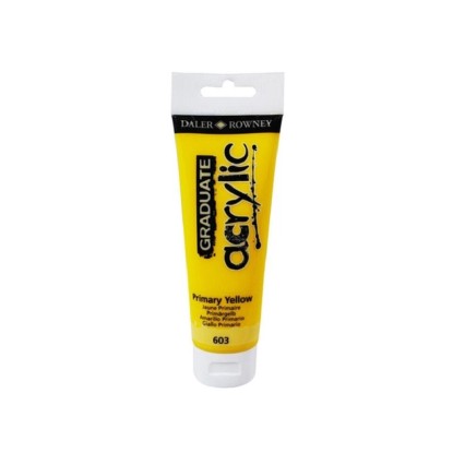 Daler Rowney Akrylová farba GRADUATE primárna žltá, 120 ml