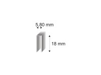 RON Spony stolárske 343/18 BL, dĺžka 5,8 x 18 mm, 800 ks