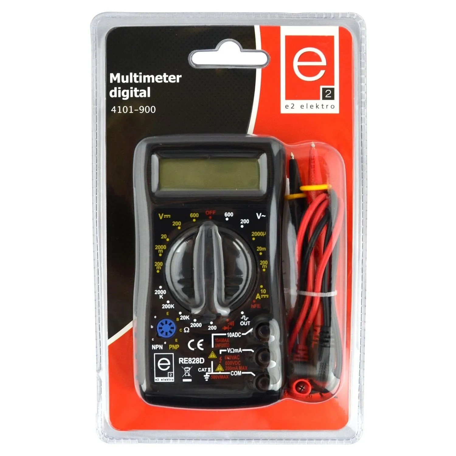 e2 elektro Digitálny multimeter 900, 600 V AC/DC
