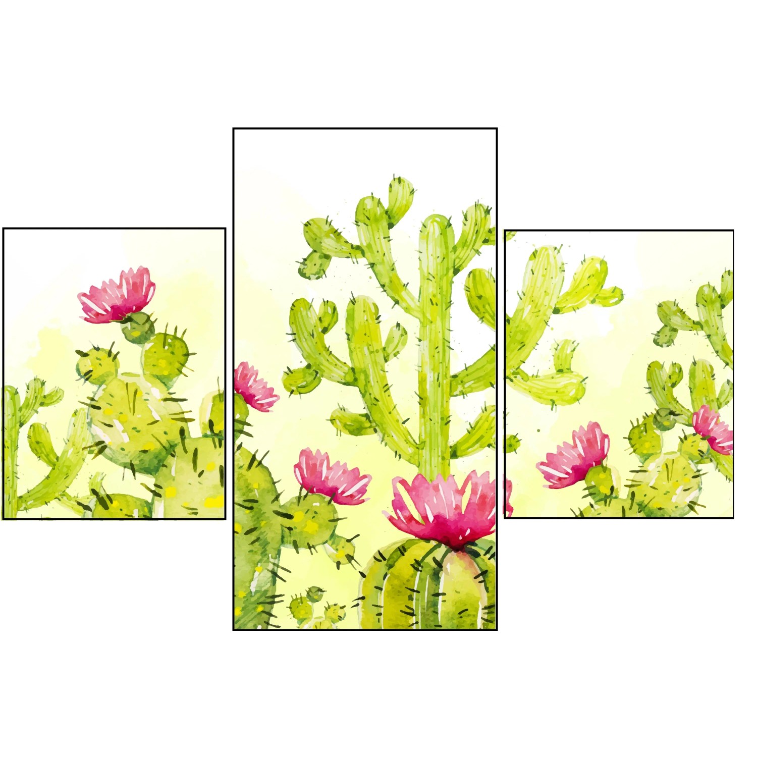 E-shop Bondecor 3dielna súprava obrazov Color 30 x 42 cm