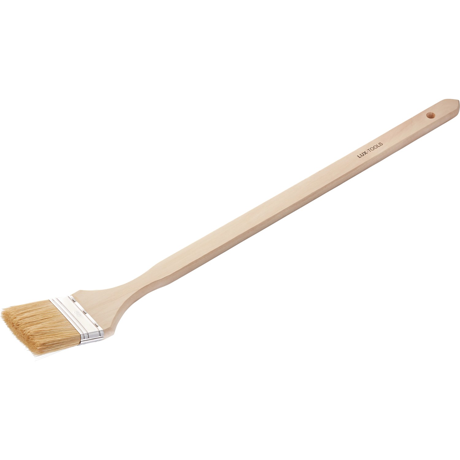 E-shop LUX-TOOLS PRE Zárohový štetec na vodou riediteľné farby, drevená rukoväť, 80 mm