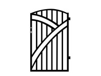 JARMEX Bránka GENUA, čierna RAL9005, 1450 x 938 mm, Ľ/P JARMEX Bránka GENUA, čierna RAL9005, 1450 x 938 mm, Ľ/P